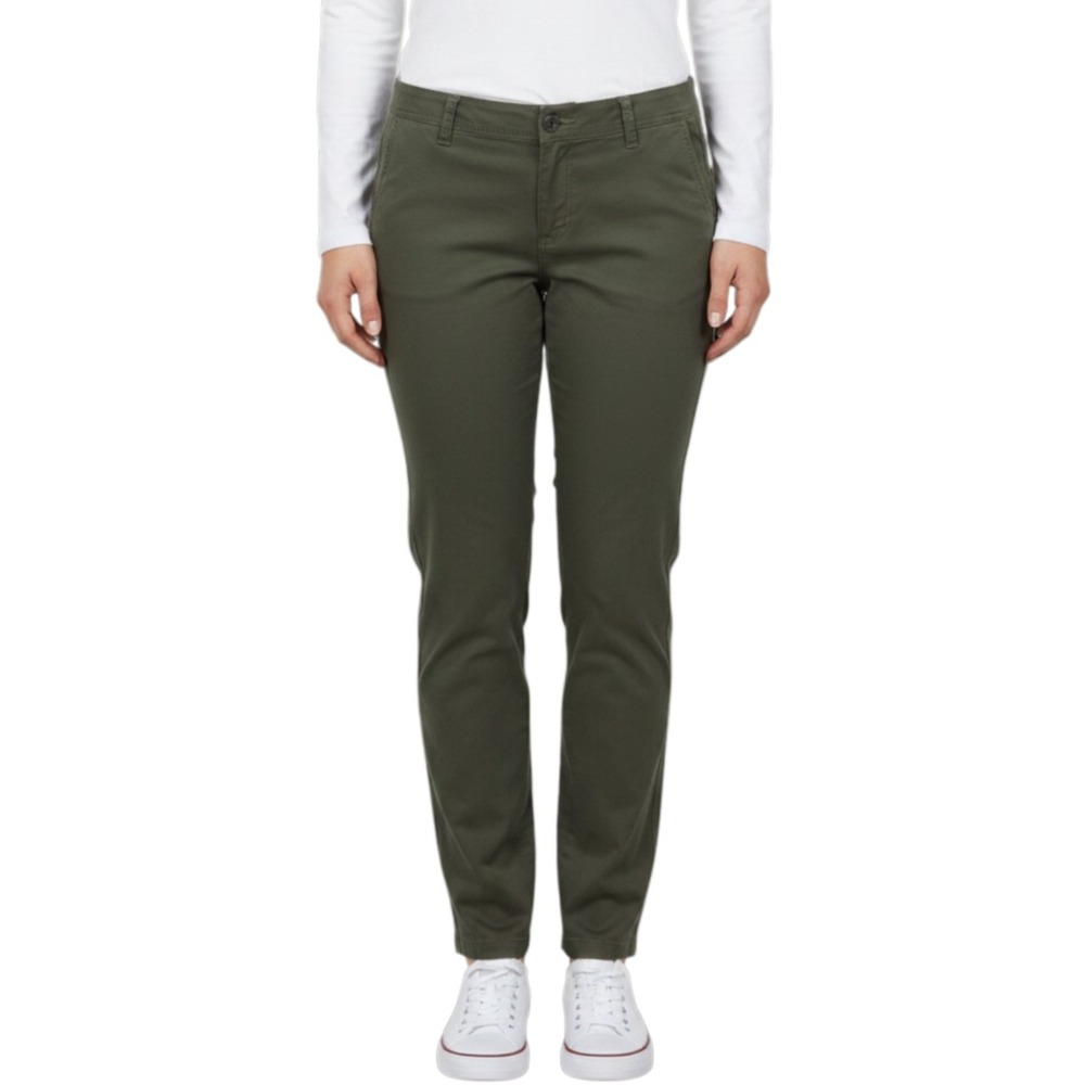 A New Day Target Stretch Pants Women's 14 Olive Green Tapered Leg  Chino Utility